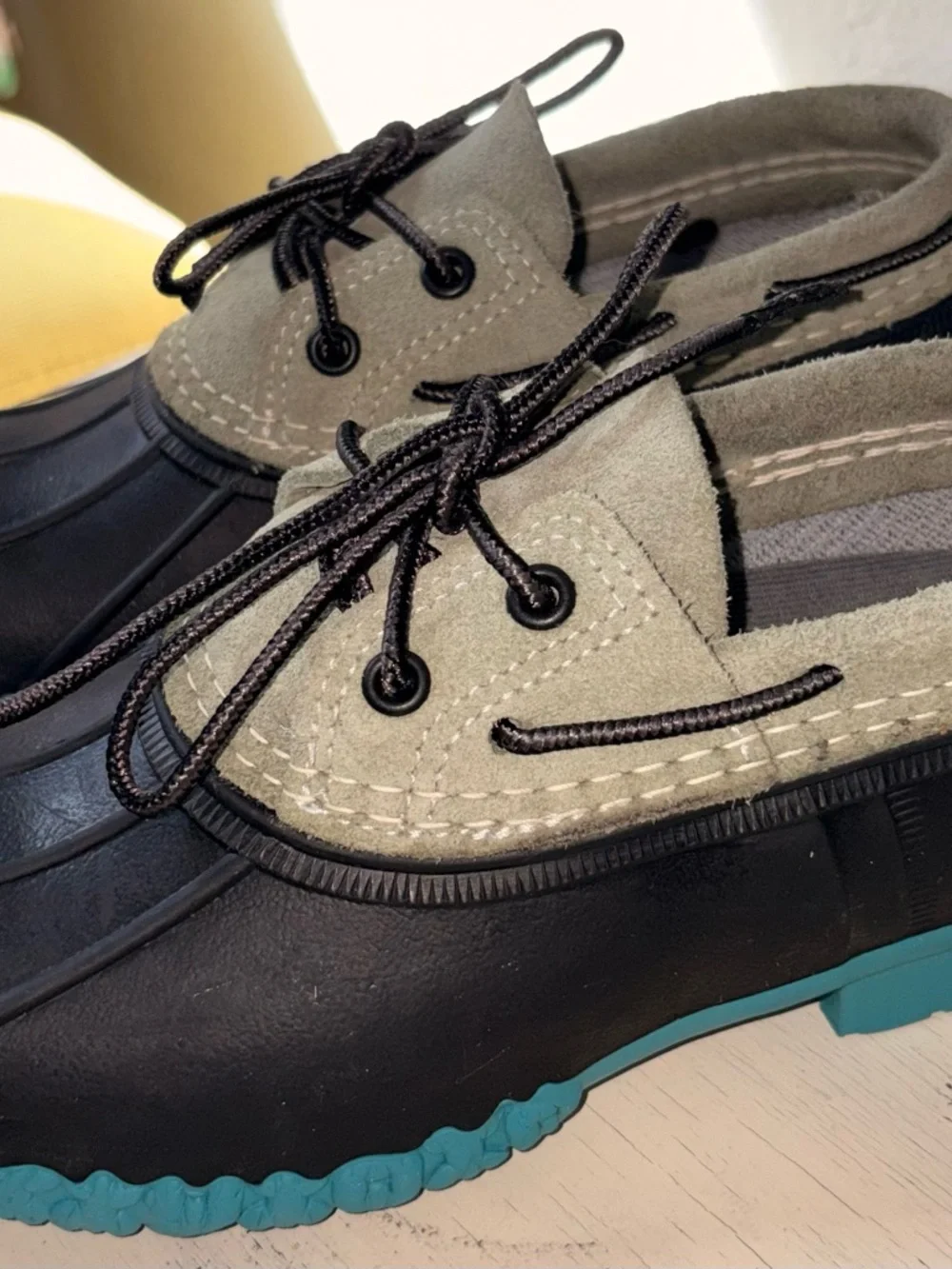 ☔️🦆L.L. Bean Classic Bean Boots Preppy Rain Waterproof Duck Shoes EUC 8.5 - Picture 12 of 15